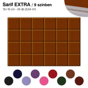 Falipanel EXTRA Sarif 24 db 15x15 cm - 10 színben