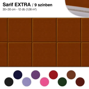 Falipanel EXTRA Sarif 12 db 30x30 cm - 10 színben