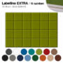 Kép 2/2 - Falipanel EXTRA Labellino 24 db 15x15 cm - világoszöld