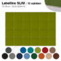 Kép 2/2 - Falipanel SLIM Labellino 24 db 15x15 cm - középkék