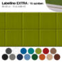 Kép 2/2 - Falipanel EXTRA Labellino 12 db 30x30 cm - középkék