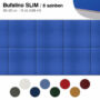 Kép 1/9 - Falipanel SLIM Bufalino 12 db 30x30 cm - 8 színben